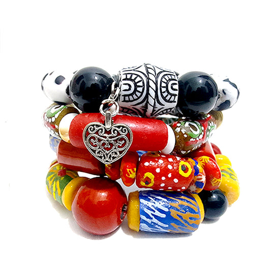 colorful beaded bracelets beads